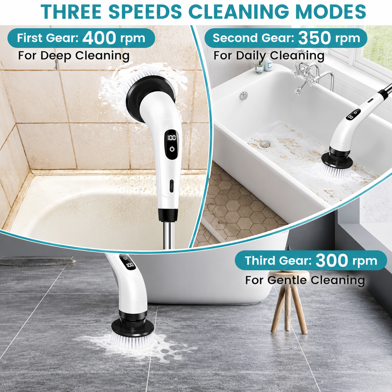 9-in-1 Electric Spin Scrubber