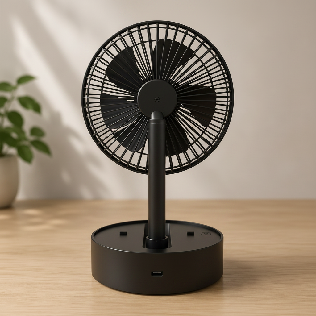 Instant Cooling Pocket Fan in black